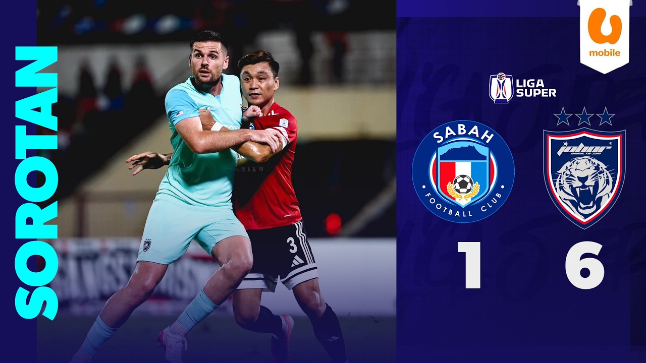 Sabah FC 1-6 Johor Darul Ta'zim | Sorotan Liga Super 2025/26