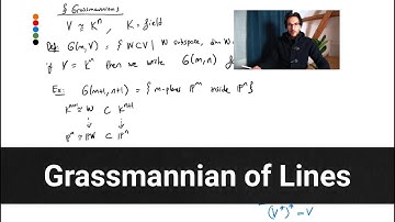 Grassmannian of Lines  --- Lecture 6.2.1 in Computational Algebraic Geometry