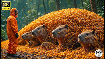 CAPYBARA FAMILY. Heroic team saves from millions of parasites.