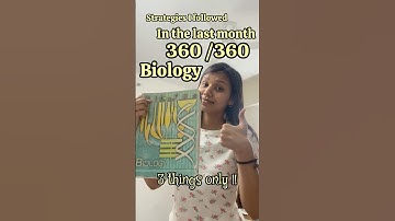 I Scored 360 /360 in biology 🧫 #neet #aiims #neetaspirents #mbbs #mbbsstudent #biology #medico