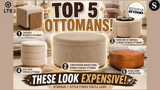 These Ottomans Look SO Expensive! 🤎 Bed Bath & Beyond Home Decor Finds