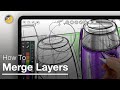 How to Merge Layers via Copy Between Layers - Morpholio Trace iPad Drawing App Beginner Tutorial