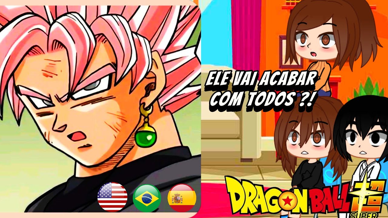 👊kokujin no tenkousei [NTR] react to hikori as Goku Black| Dragon Ball Super| Gacha React [🇧🇷🇺🇲🇪🇸]👊