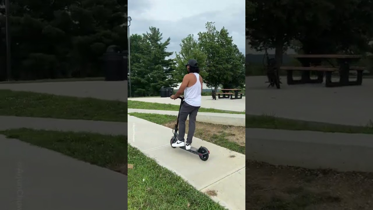 Electric Scooter -19 MPH Max Speed, 8.5''Honeycomb Solid Tires, 350W Motor