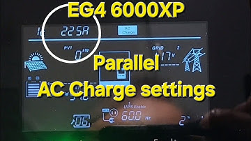 Learning how Charge from Grid setting(s) work, EG4 6000XP (Lead Battery)