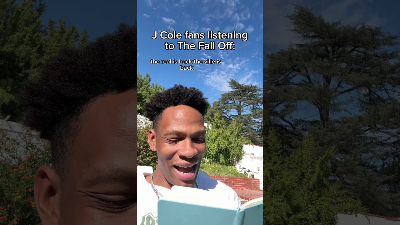 J Cole fans listening to The Fall Off 