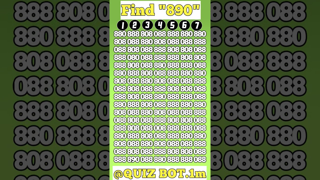 Test Your COGNITIVE Brain Power Skills With This Fast Number Game! 