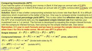 2 2 4 Finite Math   Compounding Time Problems plus APY