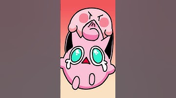 Kirby and Jigglypuff #Animation #Pokémon #shorts