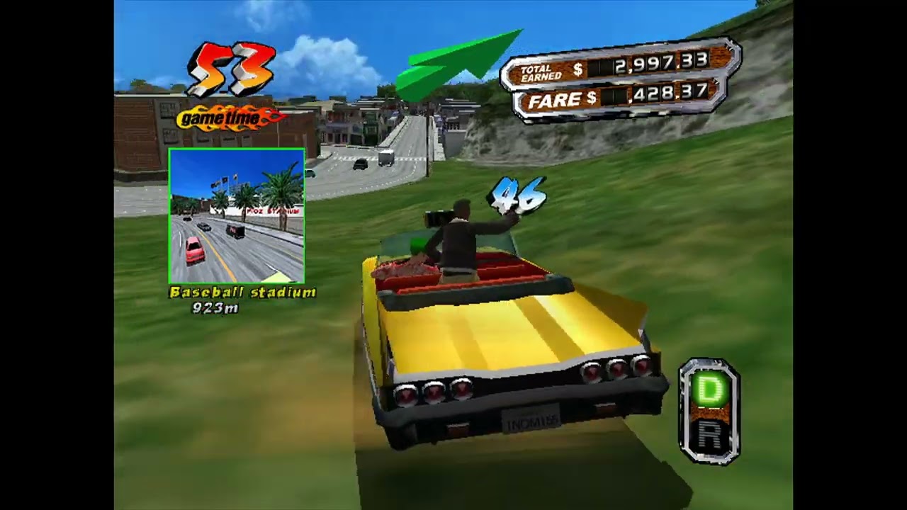 Crazy taxi 3 via Xbox360 RGH - 1080p & 480p