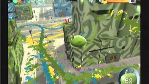 DE BLOB Wii Walkthrough Part 1B Level 1 Last Resort