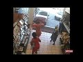 Toddler critical after being flung