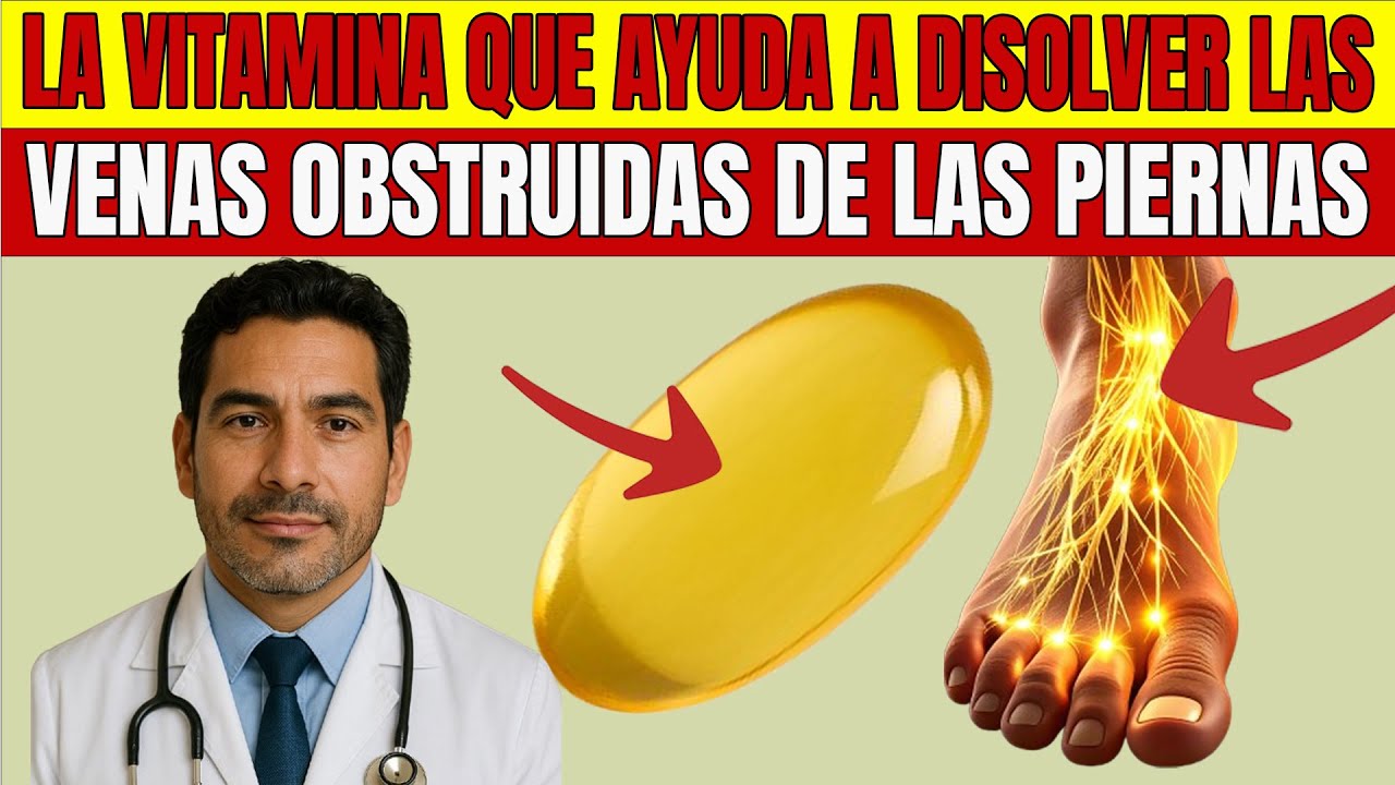 Esta VITAMINA disuelve fácilmente los COÁGULOS en tus PIERNAS
