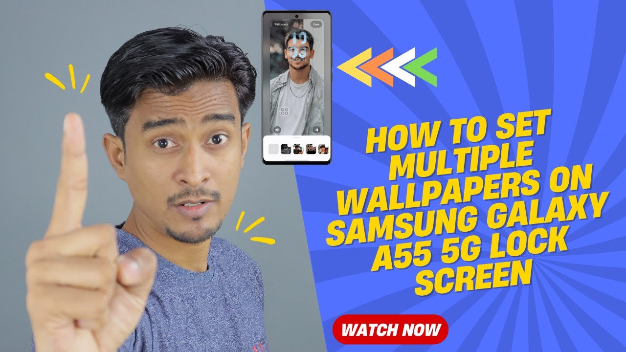 How To Set Multiple Wallpapers on Samsung Galaxy A55 5G Lock Screen in 2025 - Easy Steps!