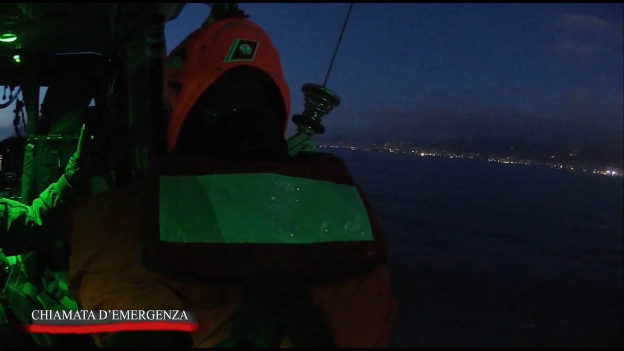 Salvataggi in elicottero Guardia Costiera - Chiamata d'emergenza 24/02/2024