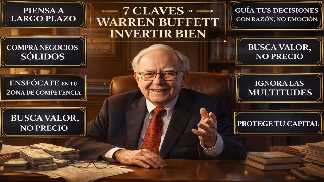 7 Claves de Warren Buffett Invertir Bien Dinero Inteligente 💰 - YouTube