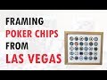 Framing a set of poker chips from Las Vegas