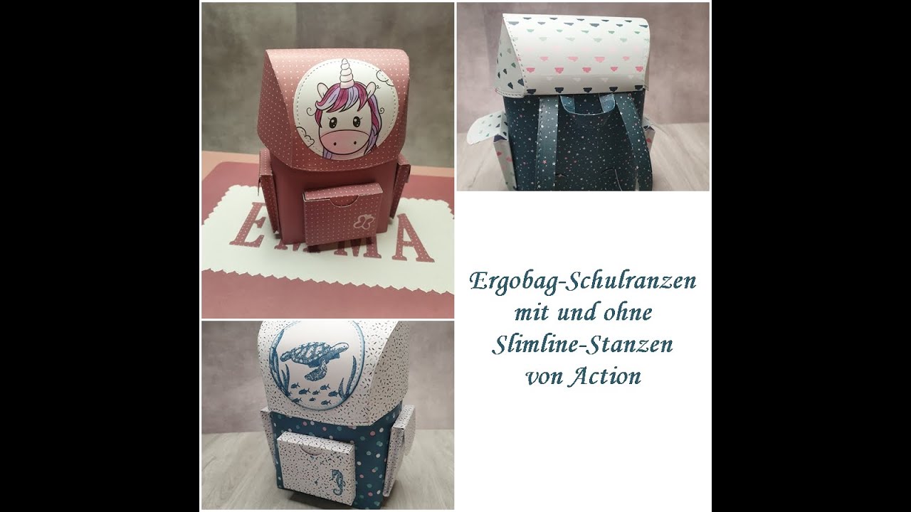 Ergobag/Schulranzen modern mit Slimline-Stanzen von Action - YouTube