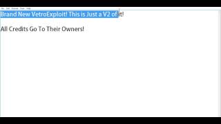 (PATCHED) VetroSploit V2! [Roblox Exploit]