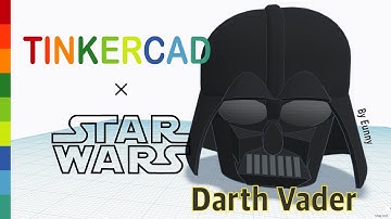 34) Darth Vader with Tinkercad x Star Wars | 3D modeling How to