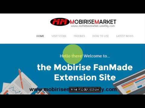 mobirise extension bought