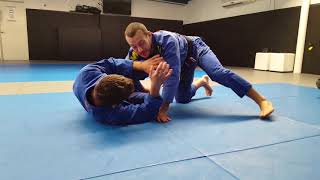 Leg weave pass (gi). Lachlan Giles