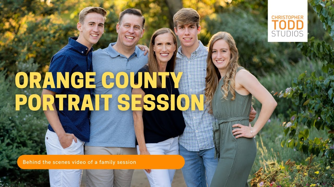 Orange County family portrait behind the scenes YouTube