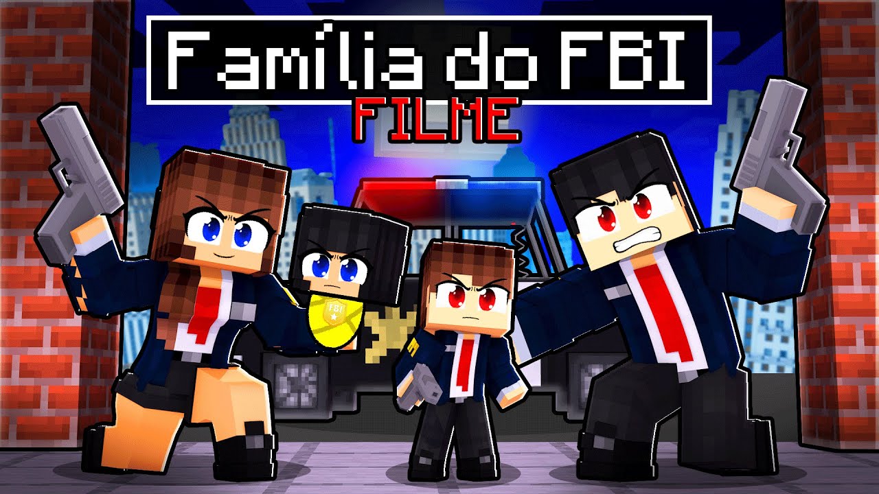 A FAMÍLIA de AGENTES do FBI - FILME no Minecraft ◂Miika▸