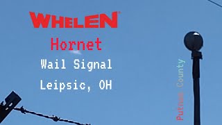 Whelen Hornet Siren Test - Leipsic, Ohio | Wail Signal