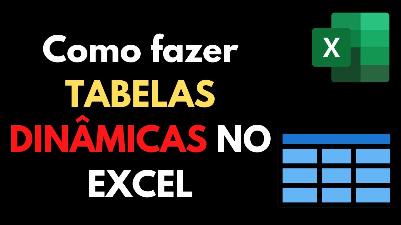 Como fazer uma TABELA DINÂMICA no EXCEL de forma fácil - YouTube