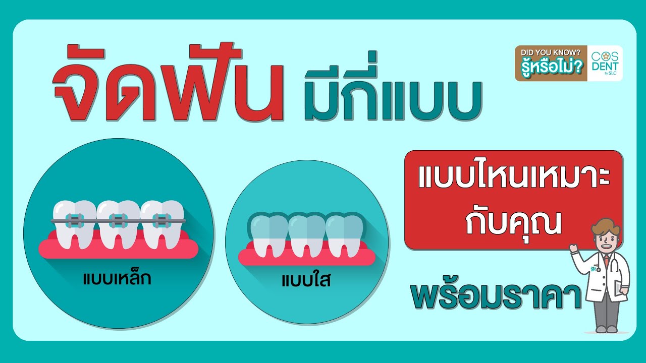 จัดฟันมีกี่แบบ แบบไหนเหมาะกับคุณ | คุณหมอฝากมา ep.54 COSDENT SMILE DESIGN