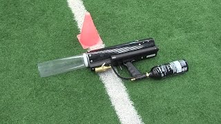 Pasture Styring Indirekte Shooting the T-Shirt gun at Colts games - YouTube