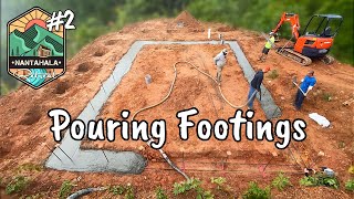 Pouring Concrete Footings | Building The Nantahala Retreat #2