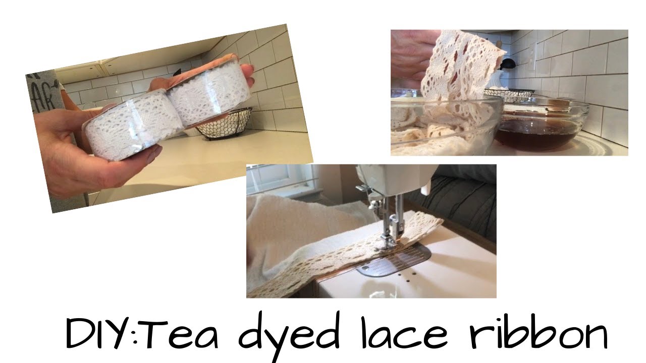 Tea Dyed Lace Ribbon