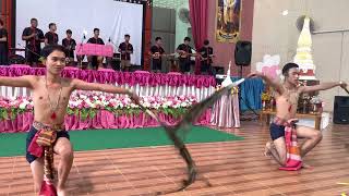 ชุดการแสดง : ฟ้อนรำหางนกยูง 🦚✨💫 #การแสดง #ฟ้อนรำ #วงโปงลาง #นาฏศิลป์ไทย #นกยูง #จังหวัดนครพนม