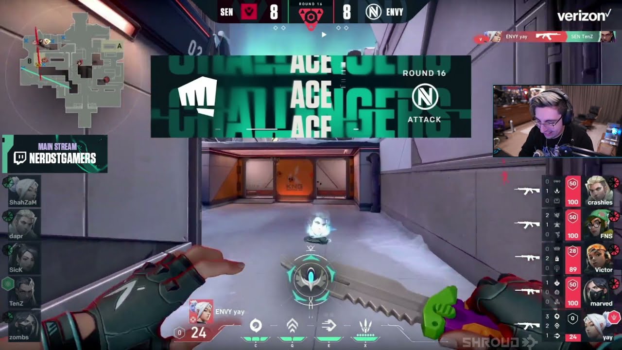 SHROUD REACT TO YAY ACE