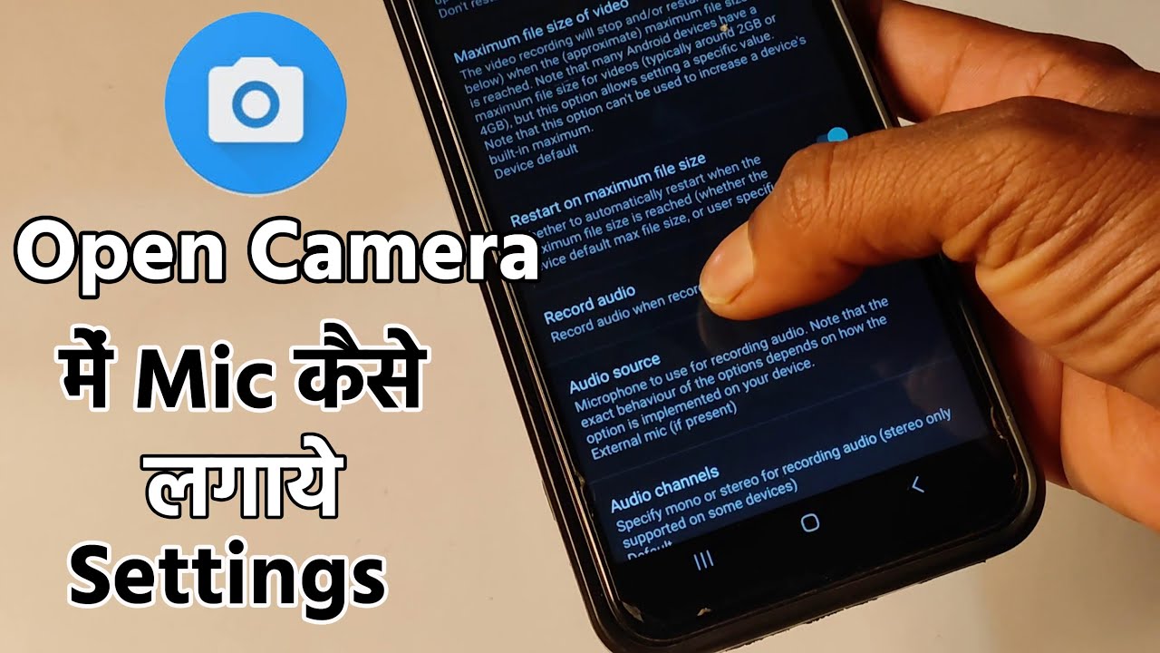 Open Camera Me Mic Kaise Lagaye | Open Camera Me External Mic Kaise Lagaye
