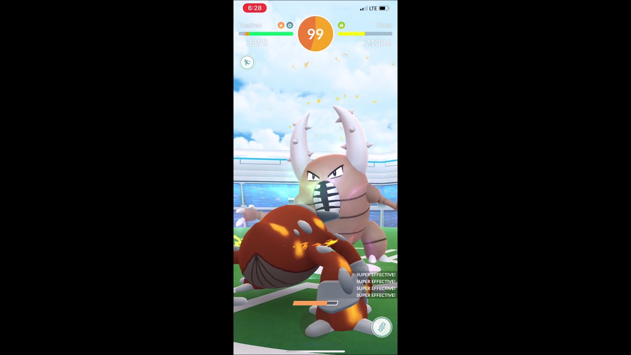 Pokemon Go Pinsir Raid (Counter, Close Combat, Cloudy) YouTube