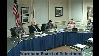 Wareham Board of Selectmen Meeting 2-5-2019