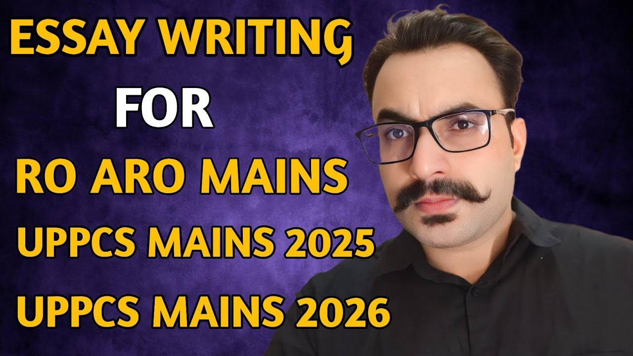 Anuj Chaturvedi is discussing most important things about Essay writing RO ARO + UPPCS 2025 2026