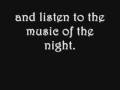 Phantom of the Opera lyrics- "Music of the Night"