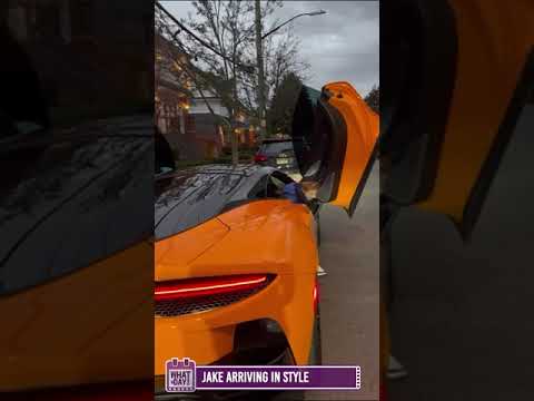 Surprised with his dream car