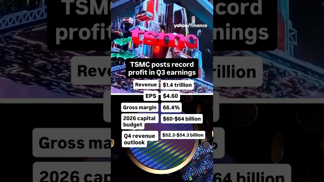 TSMC had a record profit of $1.4 trillion in its Q3 earnings.