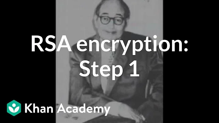 RSA encryption: Step 1 | Journey into cryptography | Computer Science | Khan Academy