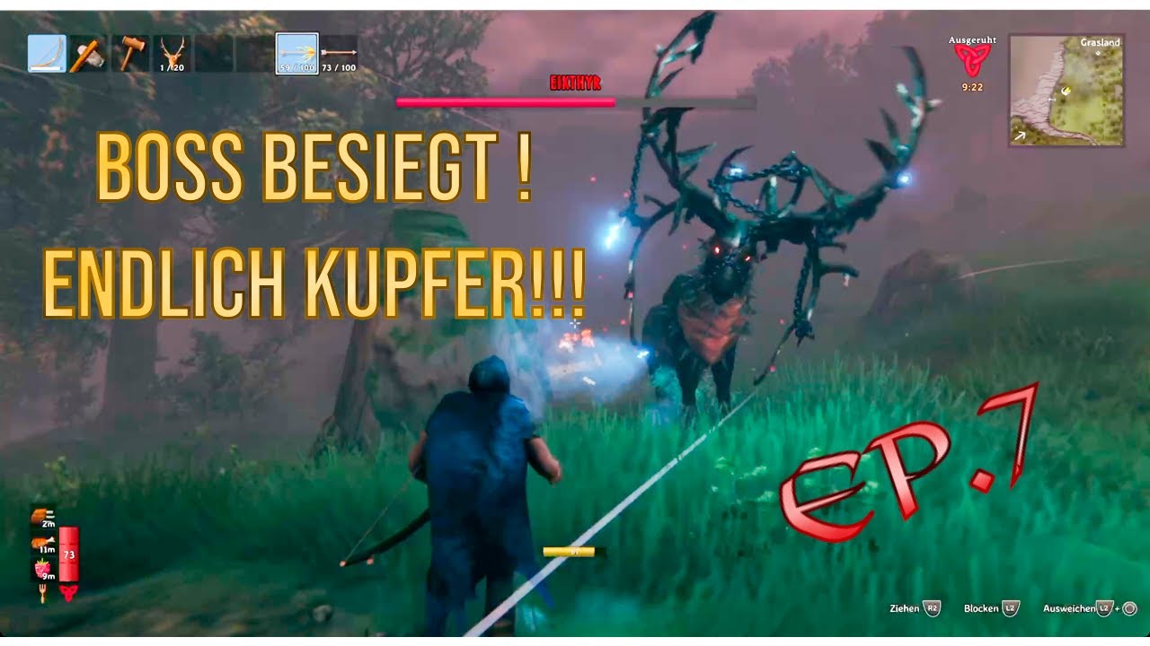Valheim Folge 7 - Erster Boss besiegt & Kupfer abbauen (No Commentary)
