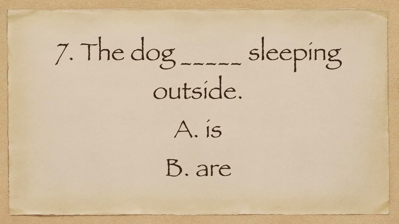 Grammar 2 ( is, are )