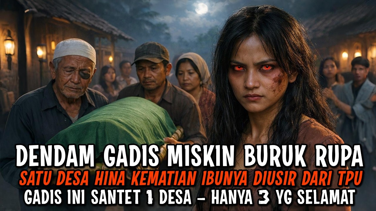 DENDAM SANTET GADIS BURUK RUPA ! PEMAKAMAN IBUNYA DITOLAK WARGA, SATU DESA MATI TRAGIS