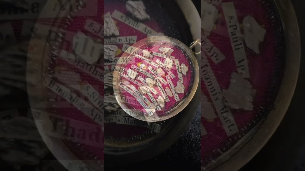 Bronze reliquary - theca with Relics of the Apostles (ex ossibus) 