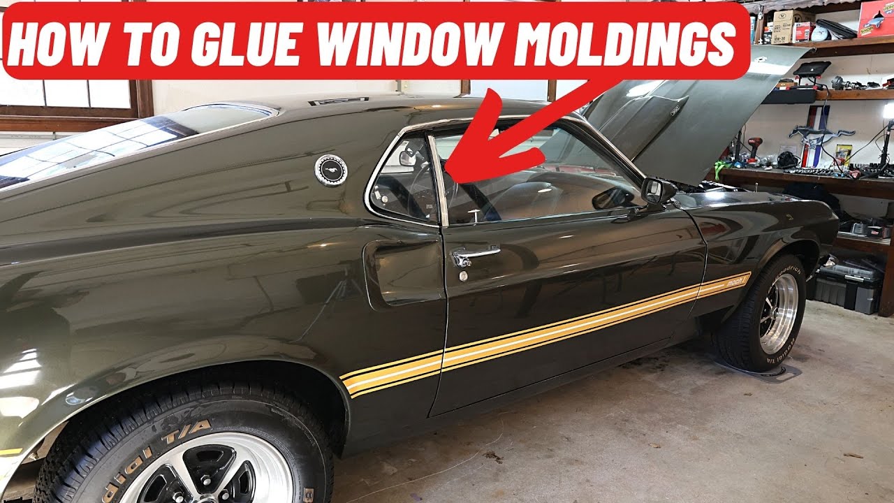 1969 Mustang Mach 1 Door Window Molding Installation YouTube