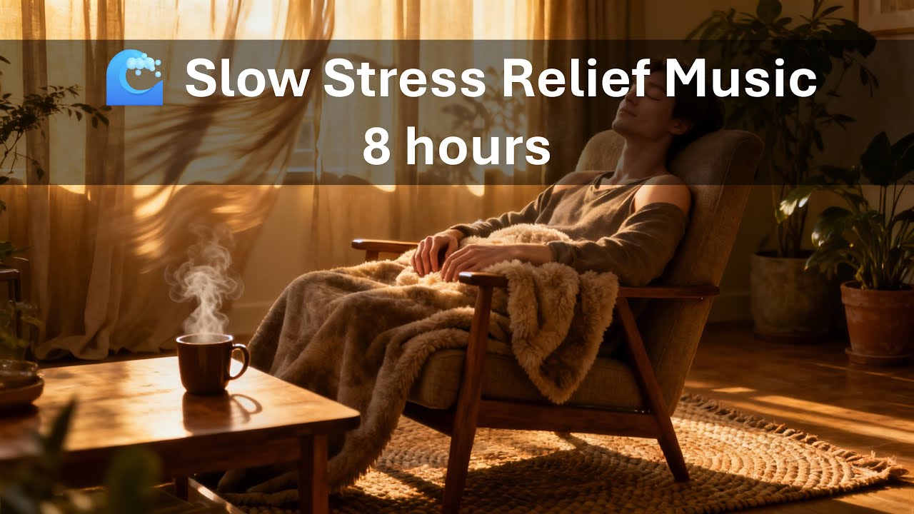 No Ads | 🌊 Slow Stress Relief Music | 8 hours | 28.1